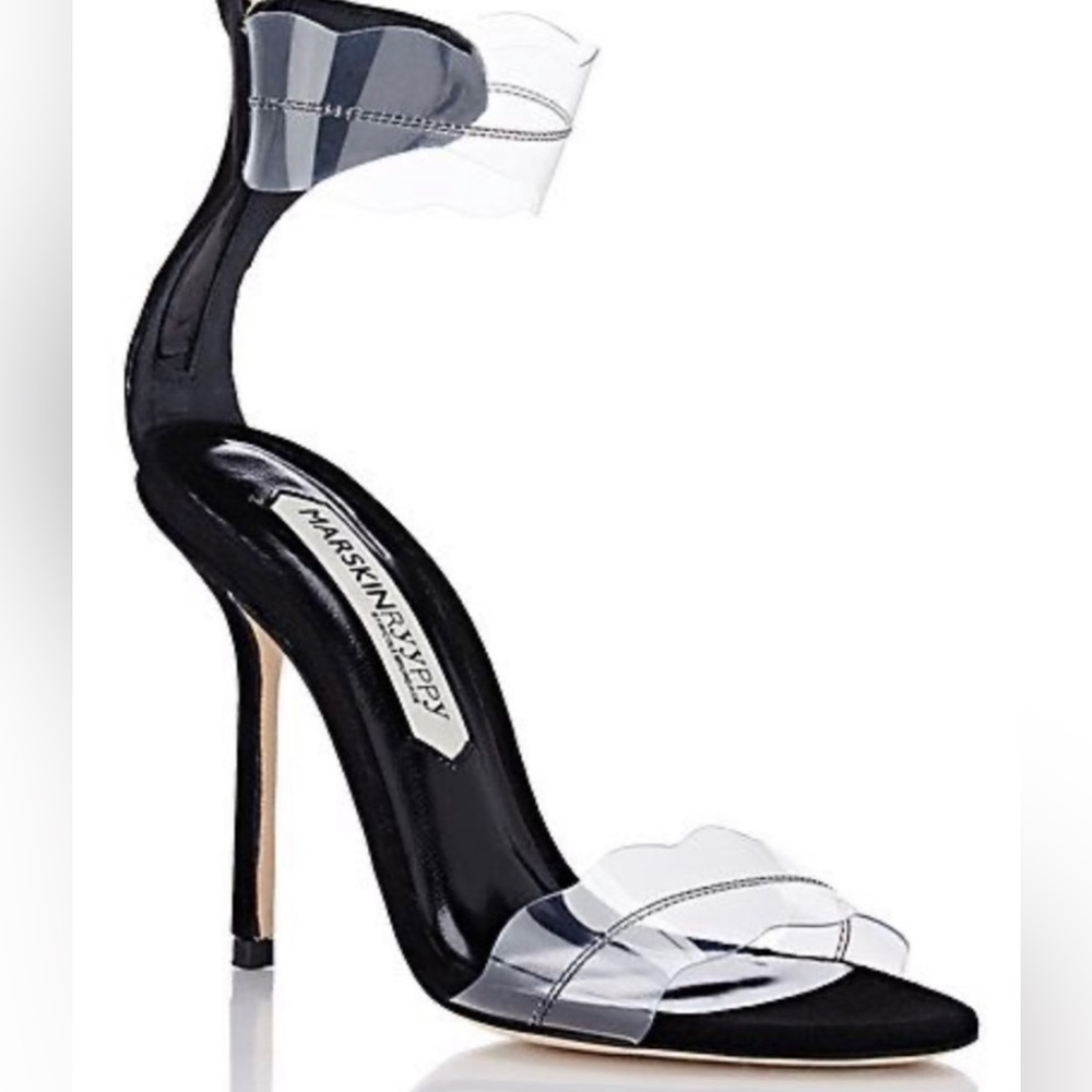 Marskinryyppy Nicole Brundage Women's Pauwau Ankle Strap Heels Size 38.5